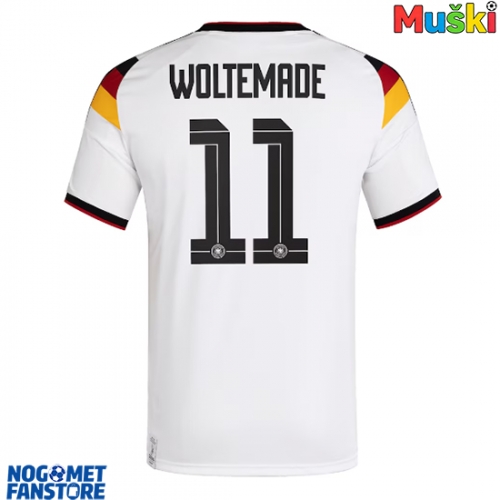 Njemačka Nick Woltemade #11 Domaci Dres SP 2026 Kratak Rukav